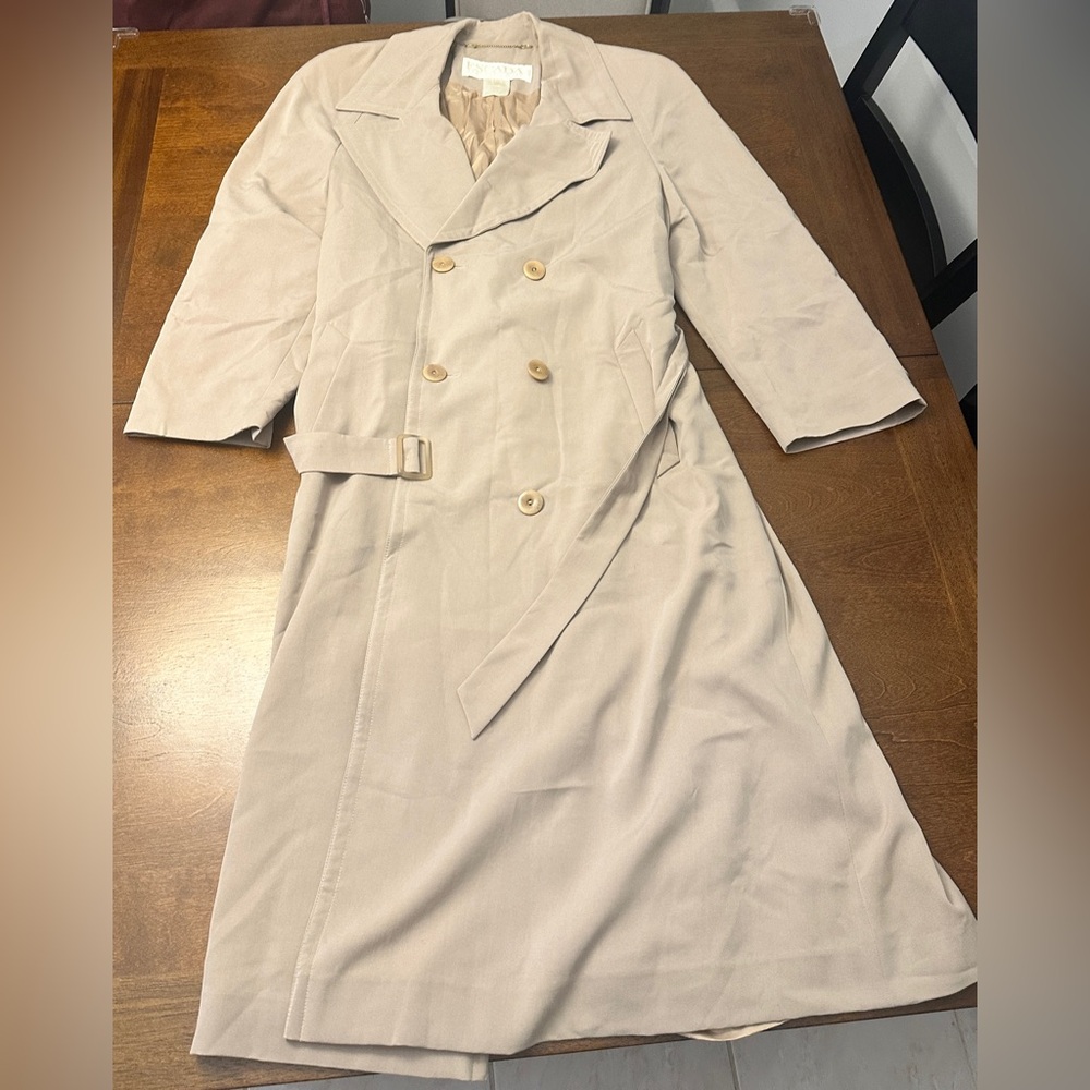 Escada Double-Breasted Trench Coat